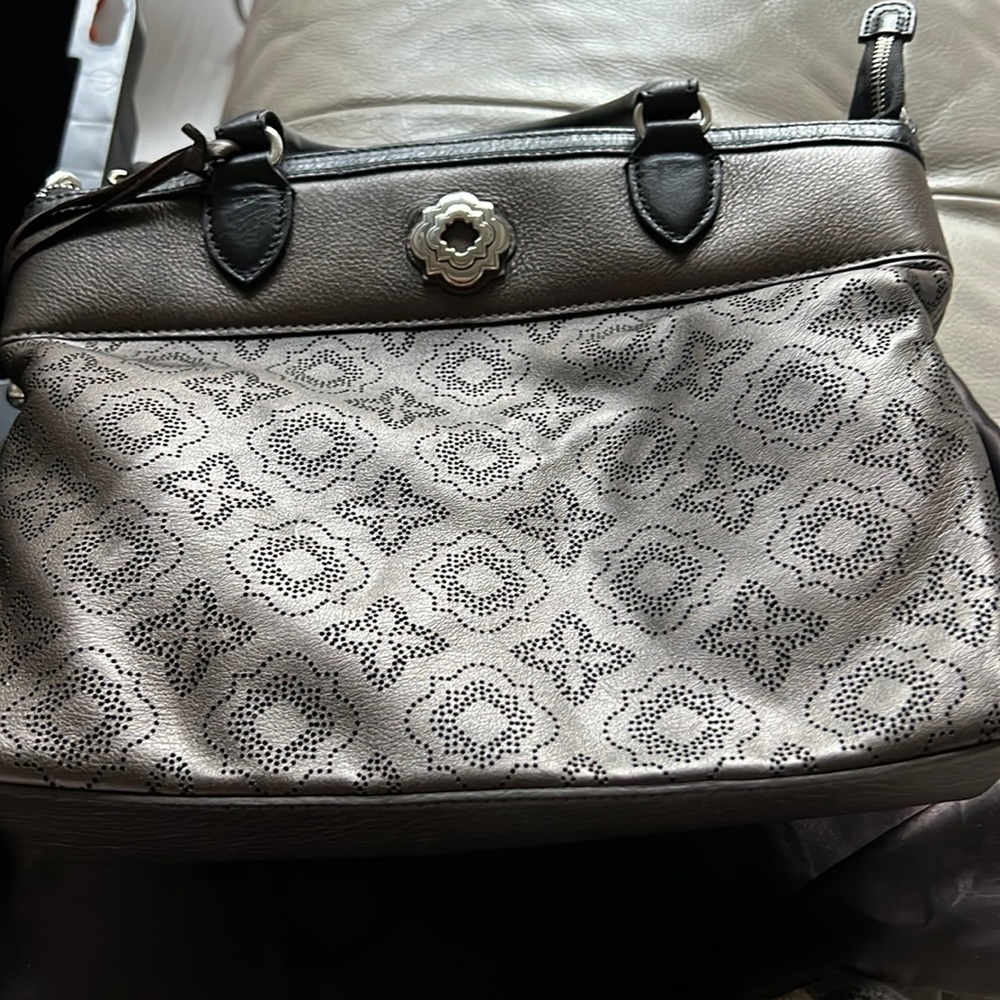 Brightonmuted bronze and black with silver hardware.Excellent condition. F356304